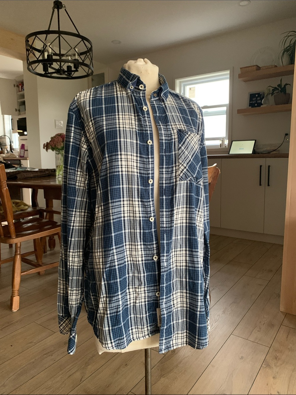 Plaid Button-Down Shirt | 100% cotton | unisex fall cozy cottage style